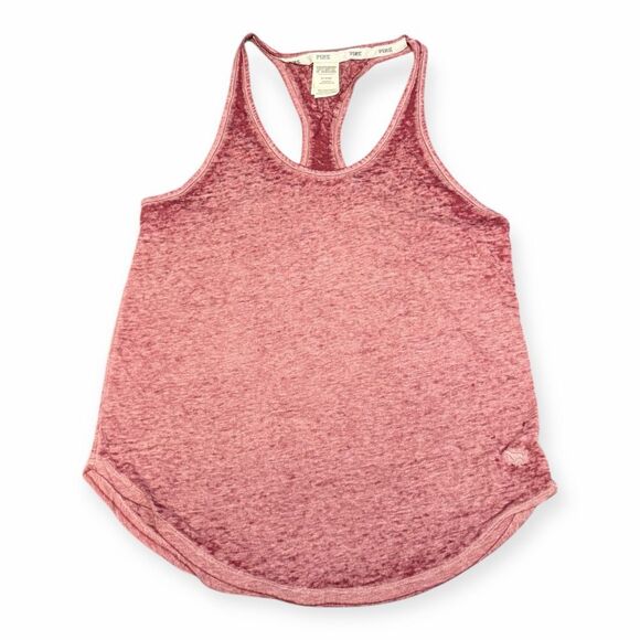PINK VICTORIA’S SECRET Women’s Burnout Velvet Rose Racerback Sleep Tank Size Med - Picture 1 of 5